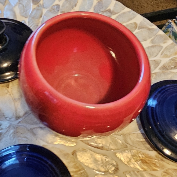 Fiesta Individual Sugar Bowl Body Only Scarlet Red NWOT - Picture 2 of 3